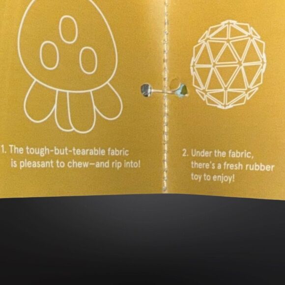 NEW Bark Box Seti The Peti Super Chewer Interactive Rubber Dog Toy 2/1 Plush Toy - Picture 2 of 6